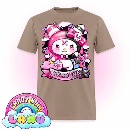 Wishbone Sparkle Punk  - Candy Kult Land Men's / Unisex Classic T-Shirt - Candy Kult - Candy Cult - Candy Kult Land - Wishbone - Boo Kitty - Panku - Frosti - Toxic Kitten - Hex-Heart - Cult Candy - Cake High Heels - [product_vendor}