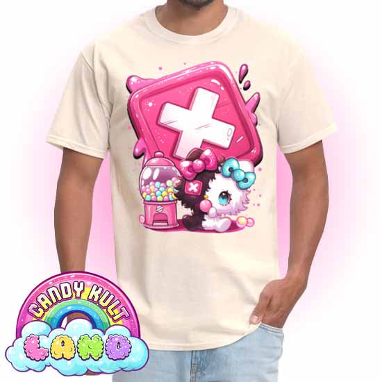 Toxic Kitten Bubble Gum Logo - Candy Kult Land Men's / Unisex Classic T-Shirt - Candy Kult - Candy Cult - Candy Kult Land - Wishbone - Boo Kitty - Panku - Frosti - Toxic Kitten - Hex-Heart - Cult Candy - Cake High Heels - [product_vendor}