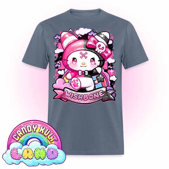 Wishbone Sparkle Punk  - Candy Kult Land Men's / Unisex Classic T-Shirt - Candy Kult - Candy Cult - Candy Kult Land - Wishbone - Boo Kitty - Panku - Frosti - Toxic Kitten - Hex-Heart - Cult Candy - Cake High Heels - [product_vendor}