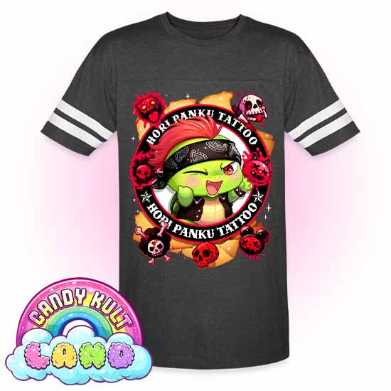 Hori Panku Tattoo - Candy Kult Land Men's / Unisex Vintage Sport T-Shirt - Candy Kult - Candy Cult - Candy Kult Land - Wishbone - Boo Kitty - Panku - Frosti - Toxic Kitten - Hex-Heart - Cult Candy - Cake High Heels - [product_vendor}