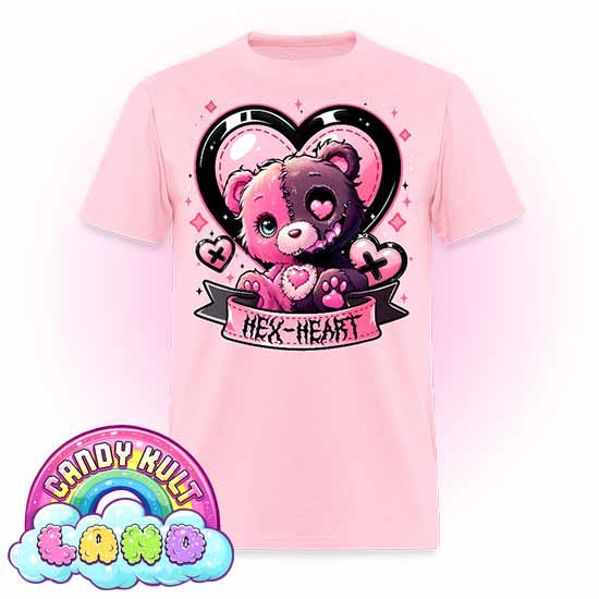 Hex-Heart - Candy Kult Land COLOUR Men's / Unisex Classic T-Shirt - Candy Kult - Candy Cult - Candy Kult Land - Wishbone - Boo Kitty - Panku - Frosti - Toxic Kitten - Hex-Heart - Cult Candy - Cake High Heels - [product_vendor}