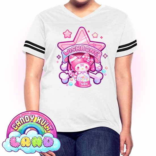 Wishbone Gumball Machine Logo - Candy Kult Land Women’s Vintage Sport T-Shirt - Candy Kult - Candy Cult - Candy Kult Land - Wishbone - Boo Kitty - Panku - Frosti - Toxic Kitten - Hex-Heart - Cult Candy - Cake High Heels - [product_vendor}