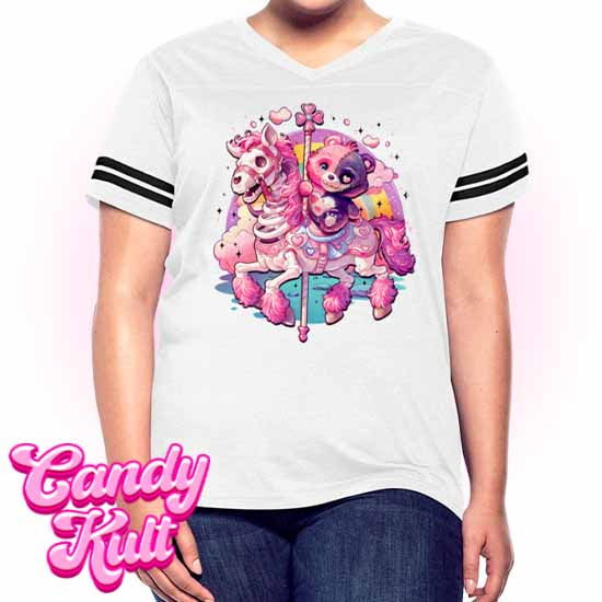 Spooky Bear Carousel - Fright Candy Women’s Vintage Sport T-Shirt - Candy Kult - Candy Cult - Candy Kult Land - Wishbone - Boo Kitty - Panku - Frosti - Toxic Kitten - Hex-Heart - Cult Candy - Cake High Heels - [product_vendor}