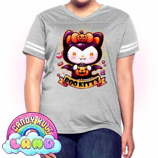 Boo Kitty - Candy Kult Land Women’s Vintage Sport T-Shirt - Candy Kult - Candy Cult - Candy Kult Land - Wishbone - Boo Kitty - Panku - Frosti - Toxic Kitten - Hex-Heart - Cult Candy - Cake High Heels - [product_vendor}