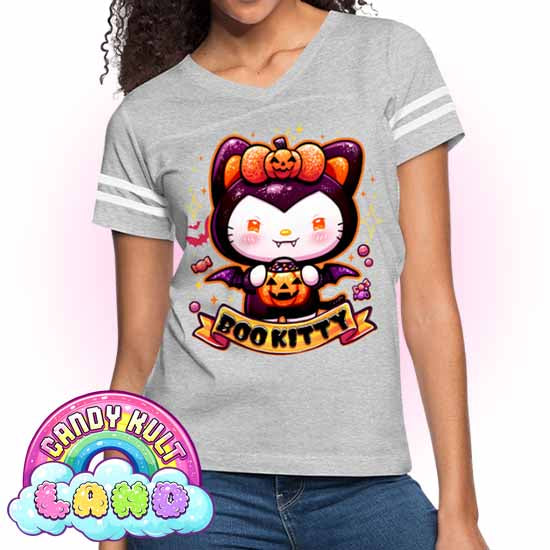 Boo Kitty - Candy Kult Land Women’s Vintage Sport T-Shirt - Candy Kult - Candy Cult - Candy Kult Land - Wishbone - Boo Kitty - Panku - Frosti - Toxic Kitten - Hex-Heart - Cult Candy - Cake High Heels - [product_vendor}