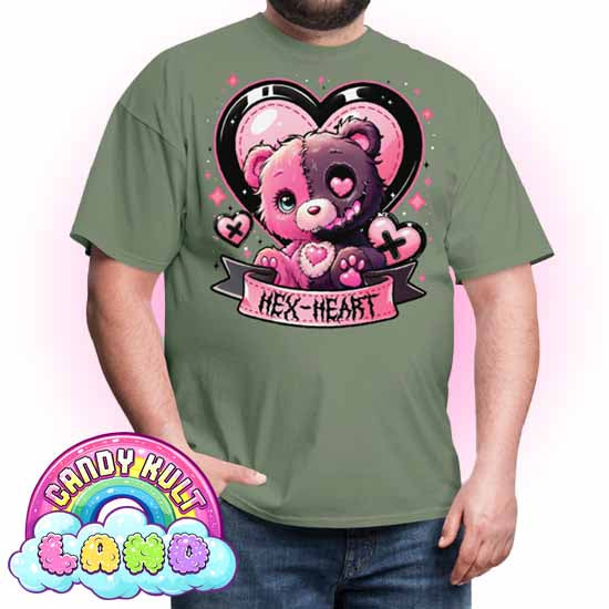 Hex-Heart - Candy Kult Land COLOUR Men's / Unisex Classic T-Shirt - Candy Kult - Candy Cult - Candy Kult Land - Wishbone - Boo Kitty - Panku - Frosti - Toxic Kitten - Hex-Heart - Cult Candy - Cake High Heels - [product_vendor}