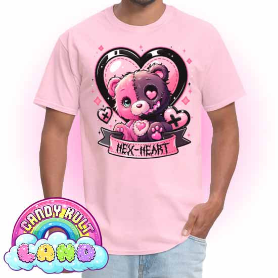 Hex-Heart - Candy Kult Land COLOUR Men's / Unisex Classic T-Shirt - Candy Kult - Candy Cult - Candy Kult Land - Wishbone - Boo Kitty - Panku - Frosti - Toxic Kitten - Hex-Heart - Cult Candy - Cake High Heels - [product_vendor}