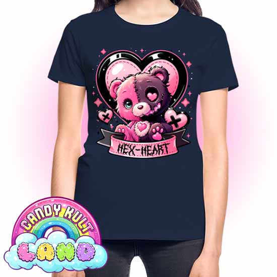 Hex-Heart - Candy Kult land REGULAR FIT Ladies T-Shirt - Candy Kult - Candy Cult - Candy Kult Land - Wishbone - Boo Kitty - Panku - Frosti - Toxic Kitten - Hex-Heart - Cult Candy - Cake High Heels - [product_vendor}