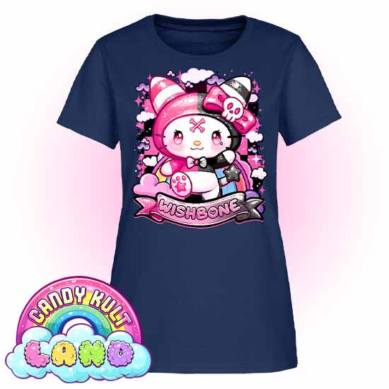 Wishbone Sparkle Punk - Candy Kult Land Women's FITTED T-Shirt - Candy Kult - Candy Cult - Candy Kult Land - Wishbone - Boo Kitty - Panku - Frosti - Toxic Kitten - Hex-Heart - Cult Candy - Cake High Heels - [product_vendor}