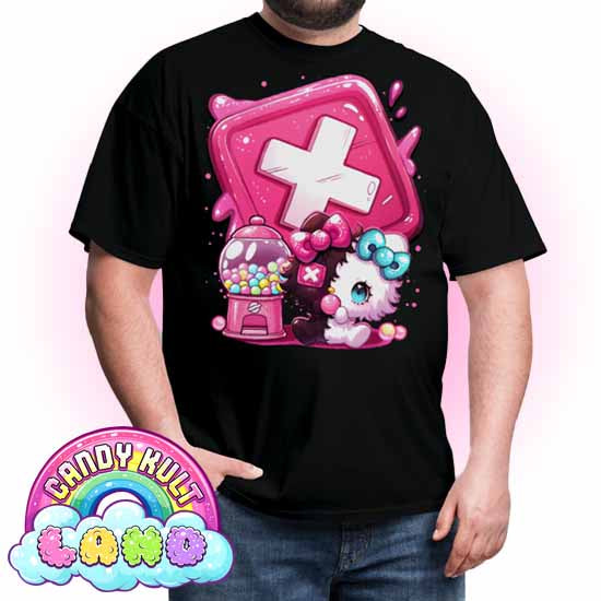 Toxic Kitten Bubble Gum Logo - Candy Kult Land Men's / Unisex Classic T-Shirt - Candy Kult - Candy Cult - Candy Kult Land - Wishbone - Boo Kitty - Panku - Frosti - Toxic Kitten - Hex-Heart - Cult Candy - Cake High Heels - [product_vendor}