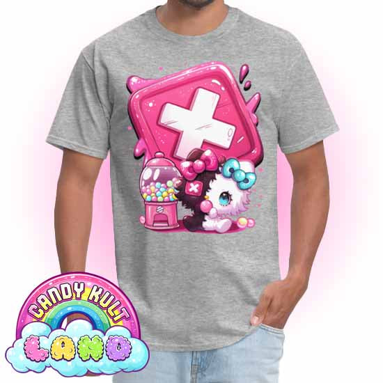 Toxic Kitten Bubble Gum Logo - Candy Kult Land Men's / Unisex Classic T-Shirt - Candy Kult - Candy Cult - Candy Kult Land - Wishbone - Boo Kitty - Panku - Frosti - Toxic Kitten - Hex-Heart - Cult Candy - Cake High Heels - [product_vendor}