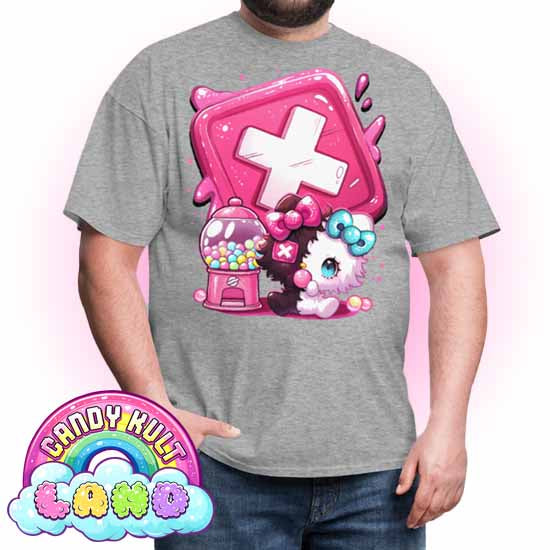 Toxic Kitten Bubble Gum Logo - Candy Kult Land Men's / Unisex Classic T-Shirt - Candy Kult - Candy Cult - Candy Kult Land - Wishbone - Boo Kitty - Panku - Frosti - Toxic Kitten - Hex-Heart - Cult Candy - Cake High Heels - [product_vendor}