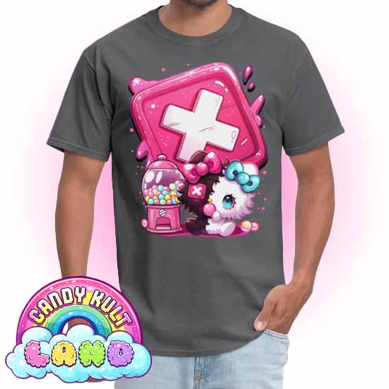 Toxic Kitten Bubble Gum Logo - Candy Kult Land Men's / Unisex Classic T-Shirt - Candy Kult - Candy Cult - Candy Kult Land - Wishbone - Boo Kitty - Panku - Frosti - Toxic Kitten - Hex-Heart - Cult Candy - Cake High Heels - [product_vendor}