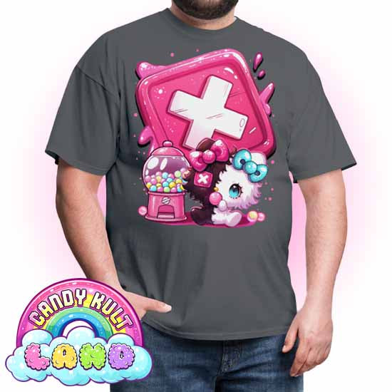 Toxic Kitten Bubble Gum Logo - Candy Kult Land Men's / Unisex Classic T-Shirt - Candy Kult - Candy Cult - Candy Kult Land - Wishbone - Boo Kitty - Panku - Frosti - Toxic Kitten - Hex-Heart - Cult Candy - Cake High Heels - [product_vendor}