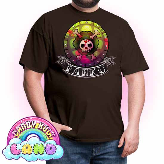 Panku Logo - Candy Kult Land COLOUR Men's / Unisex Classic T-Shirt - Candy Kult - Candy Cult - Candy Kult Land - Wishbone - Boo Kitty - Panku - Frosti - Toxic Kitten - Hex-Heart - Cult Candy - Cake High Heels - [product_vendor}