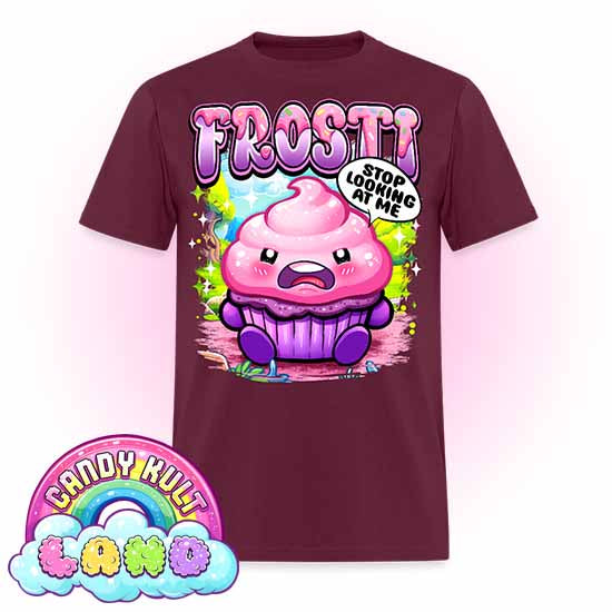Frosti Stop Looking At Me - Candy Kult Land COLOUR Men's / Unisex Classic T-Shirt - Candy Kult - Candy Cult - Candy Kult Land - Wishbone - Boo Kitty - Panku - Frosti - Toxic Kitten - Hex-Heart - Cult Candy - Cake High Heels - [product_vendor}