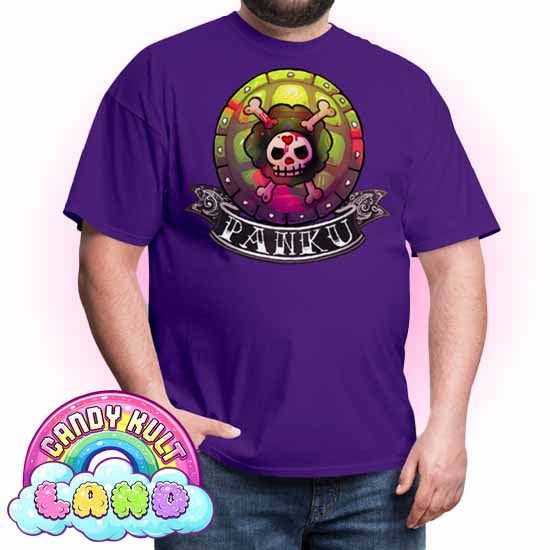 Panku Logo - Candy Kult Land COLOUR Men's / Unisex Classic T-Shirt - Candy Kult - Candy Cult - Candy Kult Land - Wishbone - Boo Kitty - Panku - Frosti - Toxic Kitten - Hex-Heart - Cult Candy - Cake High Heels - [product_vendor}