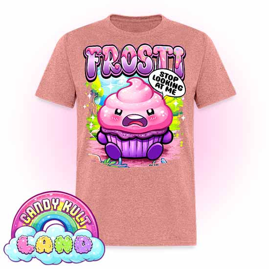 Frosti Stop Looking At Me - Candy Kult Land COLOUR Men's / Unisex Classic T-Shirt - Candy Kult - Candy Cult - Candy Kult Land - Wishbone - Boo Kitty - Panku - Frosti - Toxic Kitten - Hex-Heart - Cult Candy - Cake High Heels - [product_vendor}