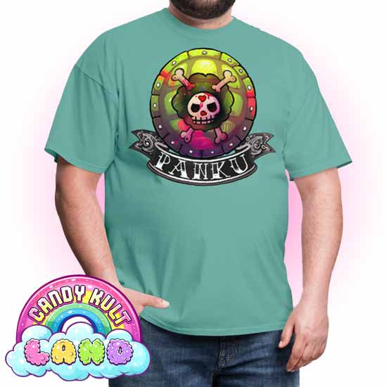 Panku Logo - Candy Kult Land COLOUR Men's / Unisex Classic T-Shirt - Candy Kult - Candy Cult - Candy Kult Land - Wishbone - Boo Kitty - Panku - Frosti - Toxic Kitten - Hex-Heart - Cult Candy - Cake High Heels - [product_vendor}