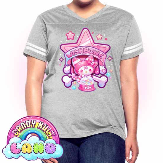Wishbone Gumball Machine Logo - Candy Kult Land Women’s Vintage Sport T-Shirt - Candy Kult - Candy Cult - Candy Kult Land - Wishbone - Boo Kitty - Panku - Frosti - Toxic Kitten - Hex-Heart - Cult Candy - Cake High Heels - [product_vendor}