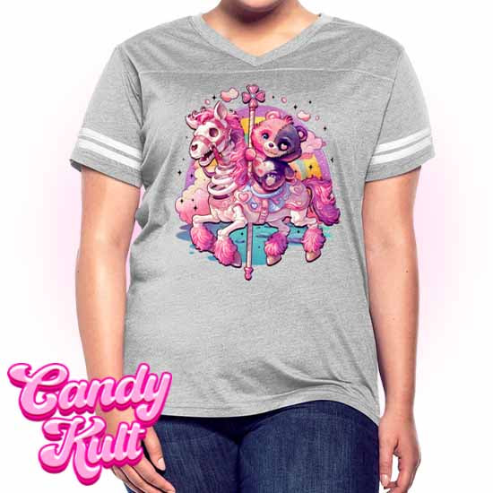 Spooky Bear Carousel - Fright Candy Women’s Vintage Sport T-Shirt - Candy Kult - Candy Cult - Candy Kult Land - Wishbone - Boo Kitty - Panku - Frosti - Toxic Kitten - Hex-Heart - Cult Candy - Cake High Heels - [product_vendor}