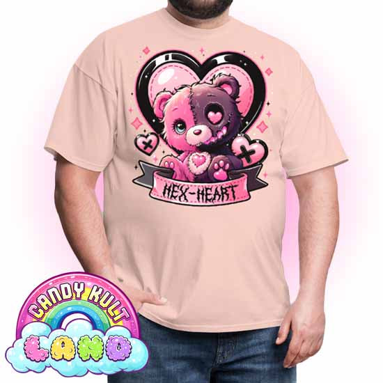 Hex-Heart - Candy Kult Land COLOUR Men's / Unisex Classic T-Shirt - Candy Kult - Candy Cult - Candy Kult Land - Wishbone - Boo Kitty - Panku - Frosti - Toxic Kitten - Hex-Heart - Cult Candy - Cake High Heels - [product_vendor}