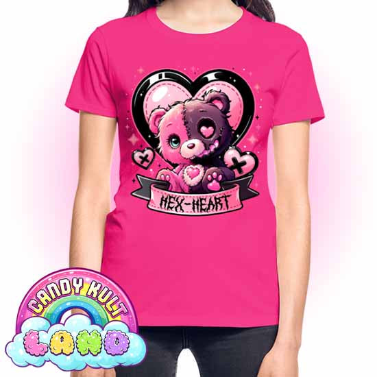 Hex-Heart - Candy Kult land REGULAR FIT Ladies T-Shirt - Candy Kult - Candy Cult - Candy Kult Land - Wishbone - Boo Kitty - Panku - Frosti - Toxic Kitten - Hex-Heart - Cult Candy - Cake High Heels - [product_vendor}