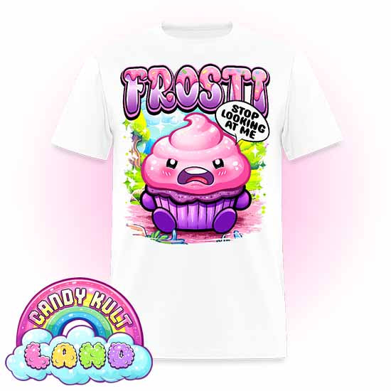 Frosti Stop Looking At Me - Candy Kult Land Men's / Unisex Classic T-Shirt - Candy Kult - Candy Cult - Candy Kult Land - Wishbone - Boo Kitty - Panku - Frosti - Toxic Kitten - Hex-Heart - Cult Candy - Cake High Heels - [product_vendor}