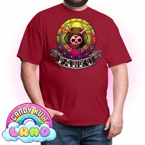 Panku Logo - Candy Kult Land COLOUR Men's / Unisex Classic T-Shirt - Candy Kult - Candy Cult - Candy Kult Land - Wishbone - Boo Kitty - Panku - Frosti - Toxic Kitten - Hex-Heart - Cult Candy - Cake High Heels - [product_vendor}