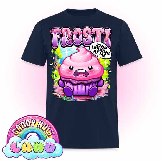 Frosti Stop Looking At Me - Candy Kult Land COLOUR Men's / Unisex Classic T-Shirt - Candy Kult - Candy Cult - Candy Kult Land - Wishbone - Boo Kitty - Panku - Frosti - Toxic Kitten - Hex-Heart - Cult Candy - Cake High Heels - [product_vendor}