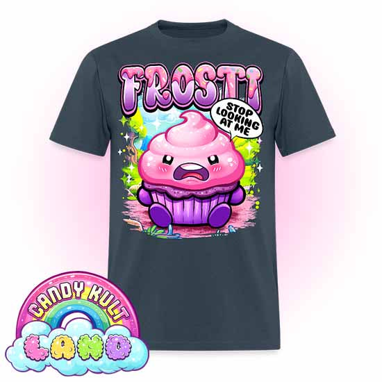 Frosti Stop Looking At Me - Candy Kult Land Men's / Unisex Classic T-Shirt - Candy Kult - Candy Cult - Candy Kult Land - Wishbone - Boo Kitty - Panku - Frosti - Toxic Kitten - Hex-Heart - Cult Candy - Cake High Heels - [product_vendor}