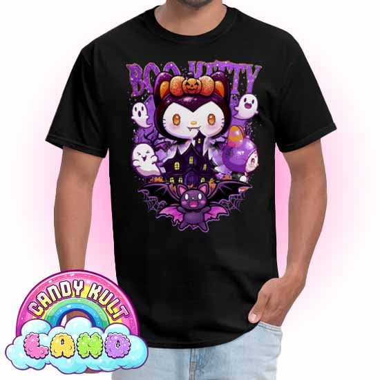 Boo Kitty Origins - Candy Kult Land Men's / Unisex Classic T-Shirt - Candy Kult - Candy Cult - Candy Kult Land - Wishbone - Boo Kitty - Panku - Frosti - Toxic Kitten - Hex-Heart - Cult Candy - Cake High Heels - [product_vendor}