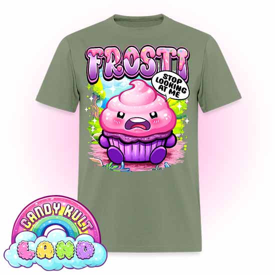 Frosti Stop Looking At Me - Candy Kult Land COLOUR Men's / Unisex Classic T-Shirt - Candy Kult - Candy Cult - Candy Kult Land - Wishbone - Boo Kitty - Panku - Frosti - Toxic Kitten - Hex-Heart - Cult Candy - Cake High Heels - [product_vendor}
