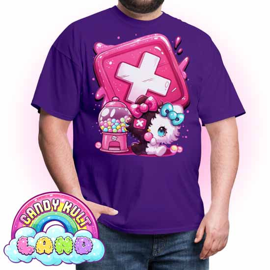 Panku Logo - Candy Kult Land COLOUR Men's / Unisex Classic T-Shirt - Candy Kult - Candy Cult - Candy Kult Land - Wishbone - Boo Kitty - Panku - Frosti - Toxic Kitten - Hex-Heart - Cult Candy - Cake High Heels - [product_vendor}
