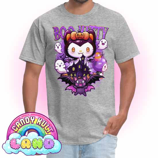 Boo Kitty Origins - Candy Kult Land Men's / Unisex Classic T-Shirt - Candy Kult - Candy Cult - Candy Kult Land - Wishbone - Boo Kitty - Panku - Frosti - Toxic Kitten - Hex-Heart - Cult Candy - Cake High Heels - [product_vendor}