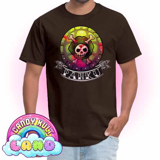 Panku Logo - Candy Kult Land COLOUR Men's / Unisex Classic T-Shirt - Candy Kult - Candy Cult - Candy Kult Land - Wishbone - Boo Kitty - Panku - Frosti - Toxic Kitten - Hex-Heart - Cult Candy - Cake High Heels - [product_vendor}
