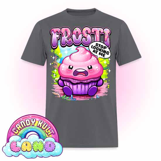Frosti Stop Looking At Me - Candy Kult Land Men's / Unisex Classic T-Shirt - Candy Kult - Candy Cult - Candy Kult Land - Wishbone - Boo Kitty - Panku - Frosti - Toxic Kitten - Hex-Heart - Cult Candy - Cake High Heels - [product_vendor}