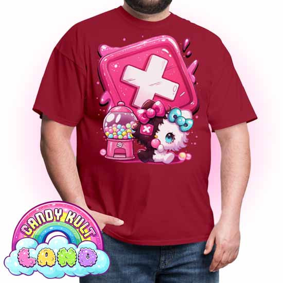Panku Logo - Candy Kult Land COLOUR Men's / Unisex Classic T-Shirt - Candy Kult - Candy Cult - Candy Kult Land - Wishbone - Boo Kitty - Panku - Frosti - Toxic Kitten - Hex-Heart - Cult Candy - Cake High Heels - [product_vendor}