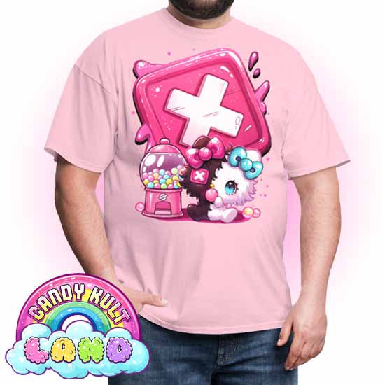 Panku Logo - Candy Kult Land COLOUR Men's / Unisex Classic T-Shirt - Candy Kult - Candy Cult - Candy Kult Land - Wishbone - Boo Kitty - Panku - Frosti - Toxic Kitten - Hex-Heart - Cult Candy - Cake High Heels - [product_vendor}