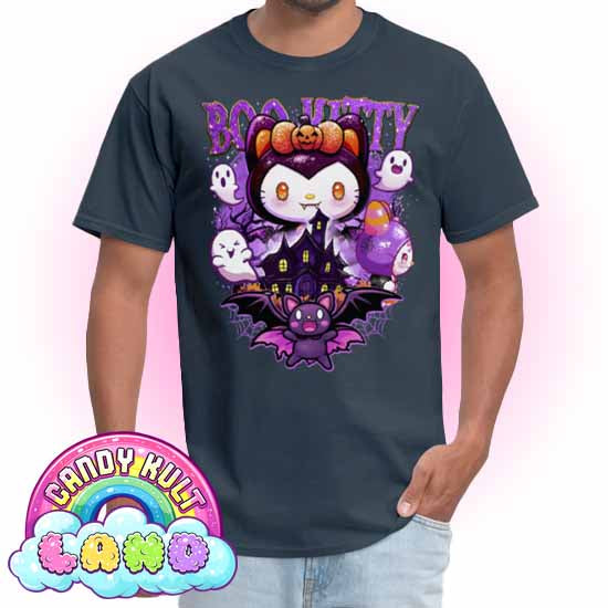 Boo Kitty Origins - Candy Kult Land Men's / Unisex Classic T-Shirt - Candy Kult - Candy Cult - Candy Kult Land - Wishbone - Boo Kitty - Panku - Frosti - Toxic Kitten - Hex-Heart - Cult Candy - Cake High Heels - [product_vendor}