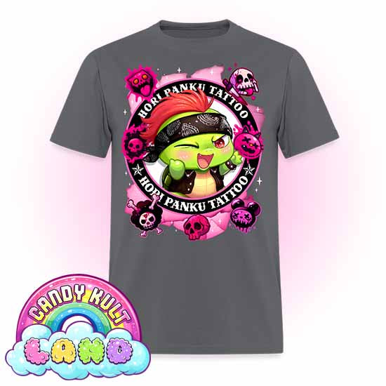 Hori Panku Tattoo Pink - Candy Kult Land Men's / Unisex Classic T-Shirt - Candy Kult - Candy Cult - Candy Kult Land - Wishbone - Boo Kitty - Panku - Frosti - Toxic Kitten - Hex-Heart - Cult Candy - Cake High Heels - [product_vendor}