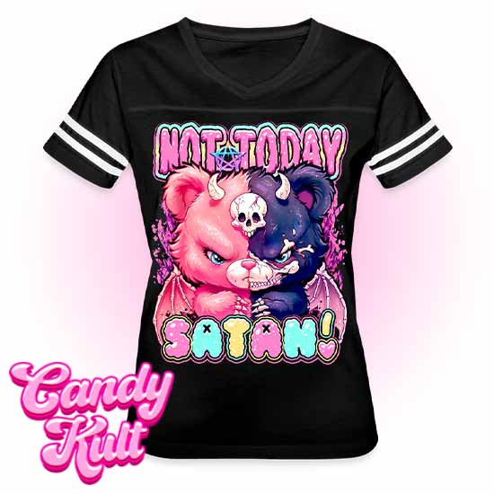Not Today Satan - Fright Candy Women’s Vintage Sport T-Shirt - Candy Kult - Candy Cult - Candy Kult Land - Wishbone - Boo Kitty - Panku - Frosti - Toxic Kitten - Hex-Heart - Cult Candy - Cake High Heels - [product_vendor}