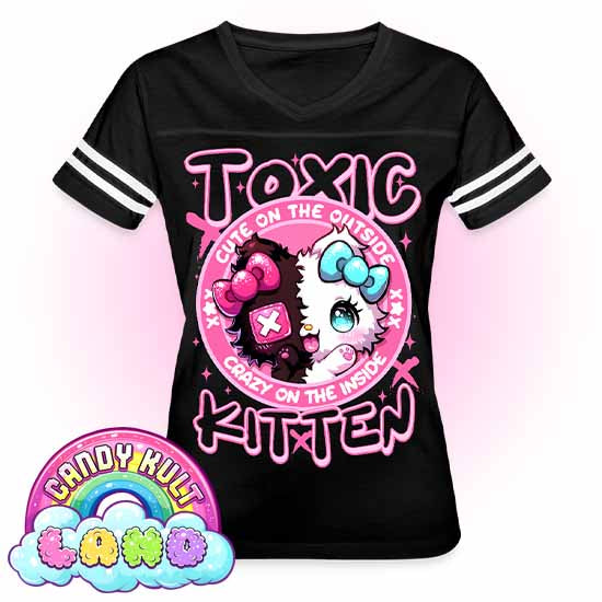 - Candy Kult Land Women’s Vintage Sport T-Shirt - Candy Kult - Candy Cult - Candy Kult Land - Wishbone - Boo Kitty - Panku - Frosti - Toxic Kitten - Hex-Heart - Cult Candy - Cake High Heels - [product_vendor}