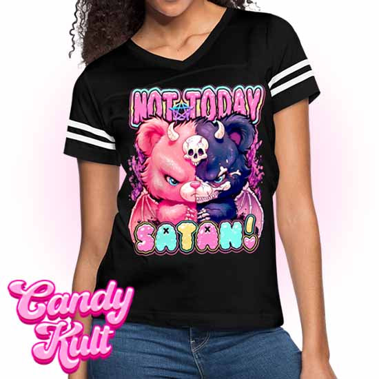 Not Today Satan - Fright Candy Women’s Vintage Sport T-Shirt - Candy Kult - Candy Cult - Candy Kult Land - Wishbone - Boo Kitty - Panku - Frosti - Toxic Kitten - Hex-Heart - Cult Candy - Cake High Heels - [product_vendor}