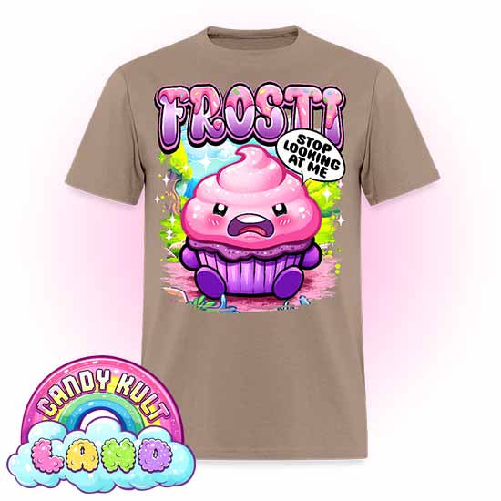 Frosti Stop Looking At Me - Candy Kult Land Men's / Unisex Classic T-Shirt - Candy Kult - Candy Cult - Candy Kult Land - Wishbone - Boo Kitty - Panku - Frosti - Toxic Kitten - Hex-Heart - Cult Candy - Cake High Heels - [product_vendor}