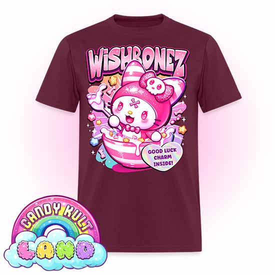 Wishbonez Cereal - Candy Kult Land COLOUR Men's / Unisex Classic T-Shirt - Candy Kult - Candy Cult - Candy Kult Land - Wishbone - Boo Kitty - Panku - Frosti - Toxic Kitten - Hex-Heart - Cult Candy - Cake High Heels - [product_vendor}