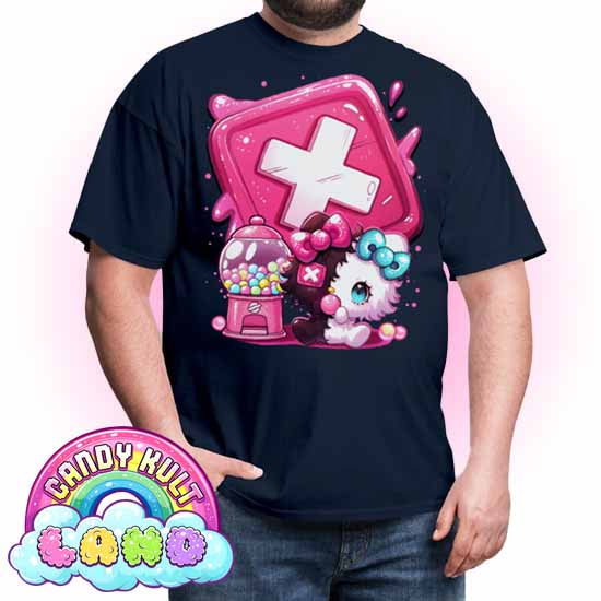 Panku Logo - Candy Kult Land COLOUR Men's / Unisex Classic T-Shirt - Candy Kult - Candy Cult - Candy Kult Land - Wishbone - Boo Kitty - Panku - Frosti - Toxic Kitten - Hex-Heart - Cult Candy - Cake High Heels - [product_vendor}
