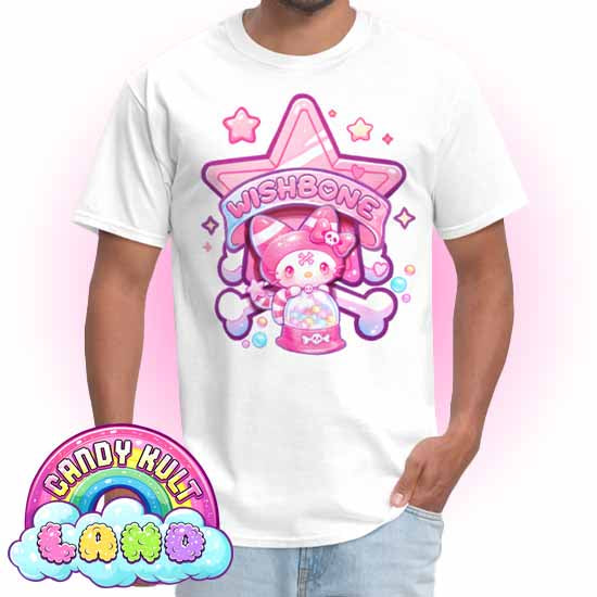 Wishbone Gumball Machine Logo - Candy Kult Land Men's / Unisex Classic T-Shirt - Candy Kult - Candy Cult - Candy Kult Land - Wishbone - Boo Kitty - Panku - Frosti - Toxic Kitten - Hex-Heart - Cult Candy - Cake High Heels - [product_vendor}
