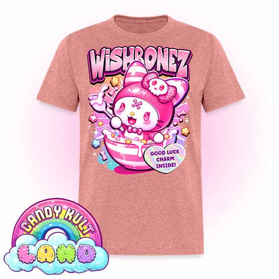 Wishbonez Cereal - Candy Kult Land COLOUR Men's / Unisex Classic T-Shirt - Candy Kult - Candy Cult - Candy Kult Land - Wishbone - Boo Kitty - Panku - Frosti - Toxic Kitten - Hex-Heart - Cult Candy - Cake High Heels - [product_vendor}
