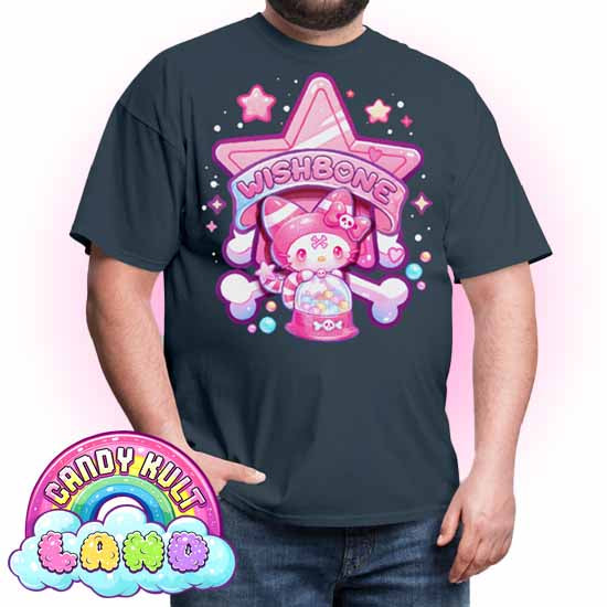 Wishbone Gumball Machine Logo - Candy Kult Land Men's / Unisex Classic T-Shirt - Candy Kult - Candy Cult - Candy Kult Land - Wishbone - Boo Kitty - Panku - Frosti - Toxic Kitten - Hex-Heart - Cult Candy - Cake High Heels - [product_vendor}